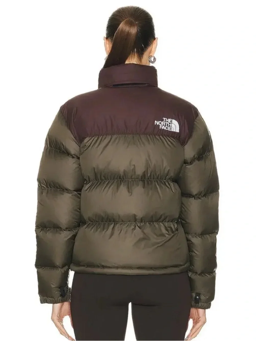 THE NORTH FACE 1996 Retro Nuptse 700 Puffer Jacket- New Taupe Green & Coal Brown